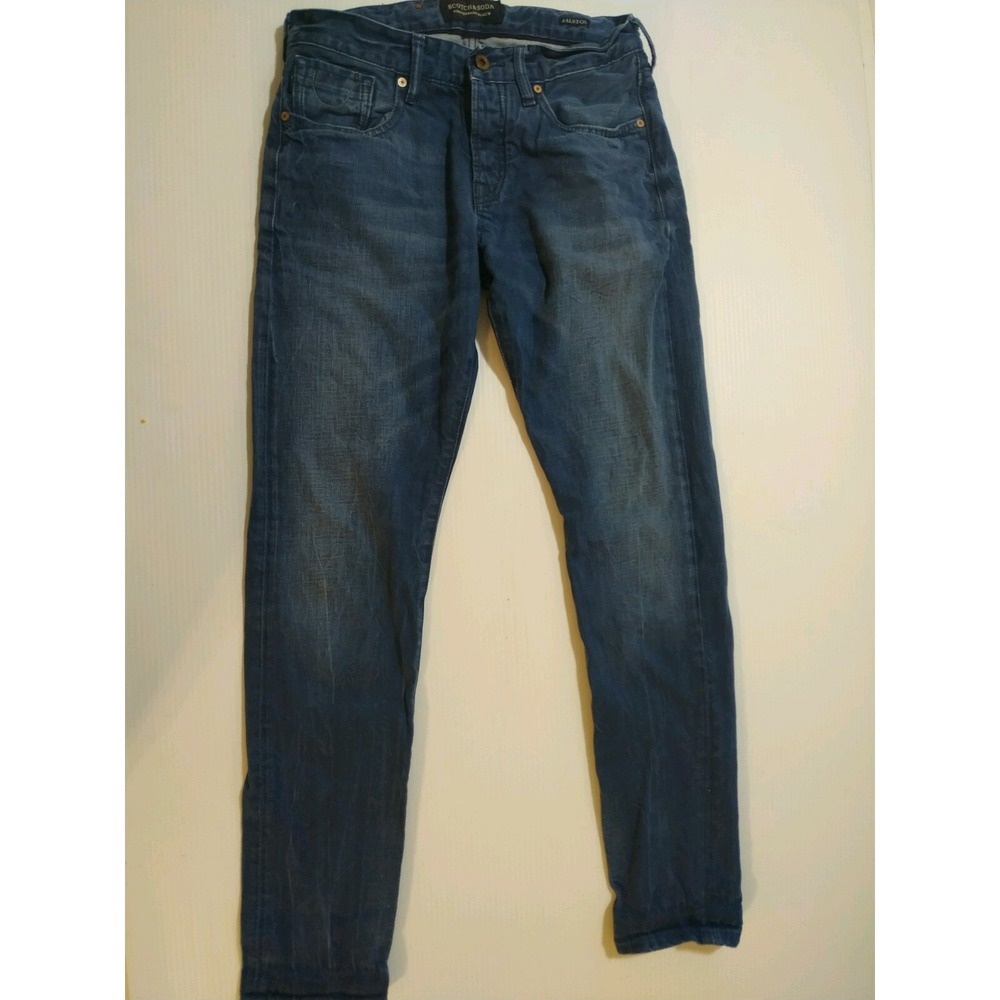 Scotch Soda Ralston Jeans Mens Sz 30/29 Skinny Fit Cotton Button Fly@30